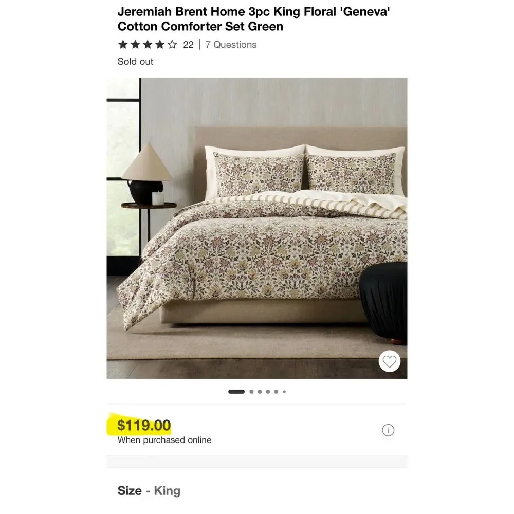 Jeremiah Brent Home Curated King Bedding Set